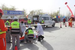 兵团南疆职业病防治院赋能师市应急救援 阿拉尔市生产安全事故应急救援演练筑牢施工安全屏障